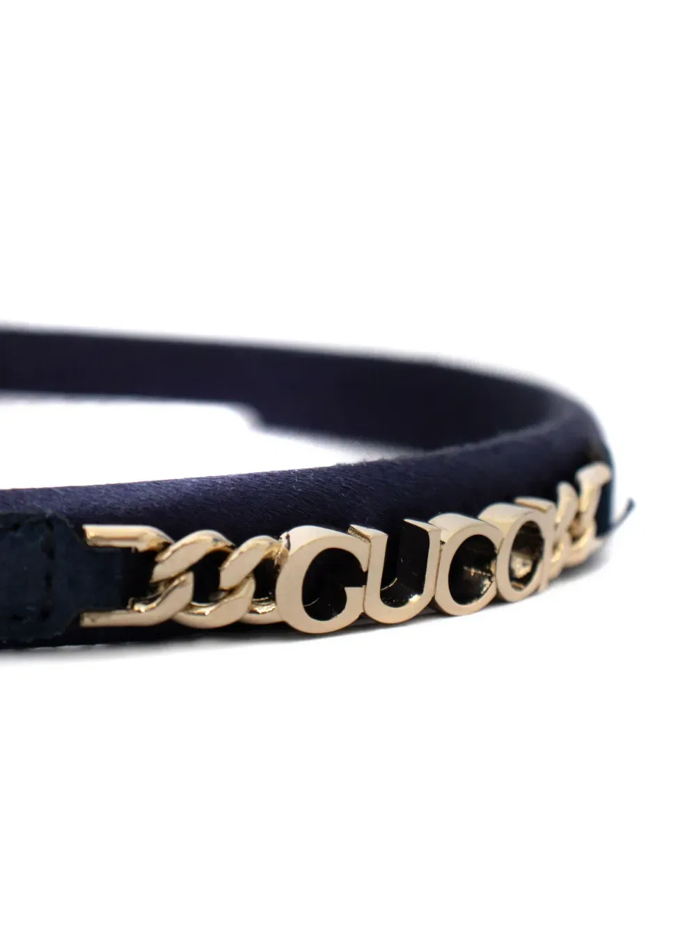 Атласная повязка на голову с логотипом Gucci Kids, черный — фото 2