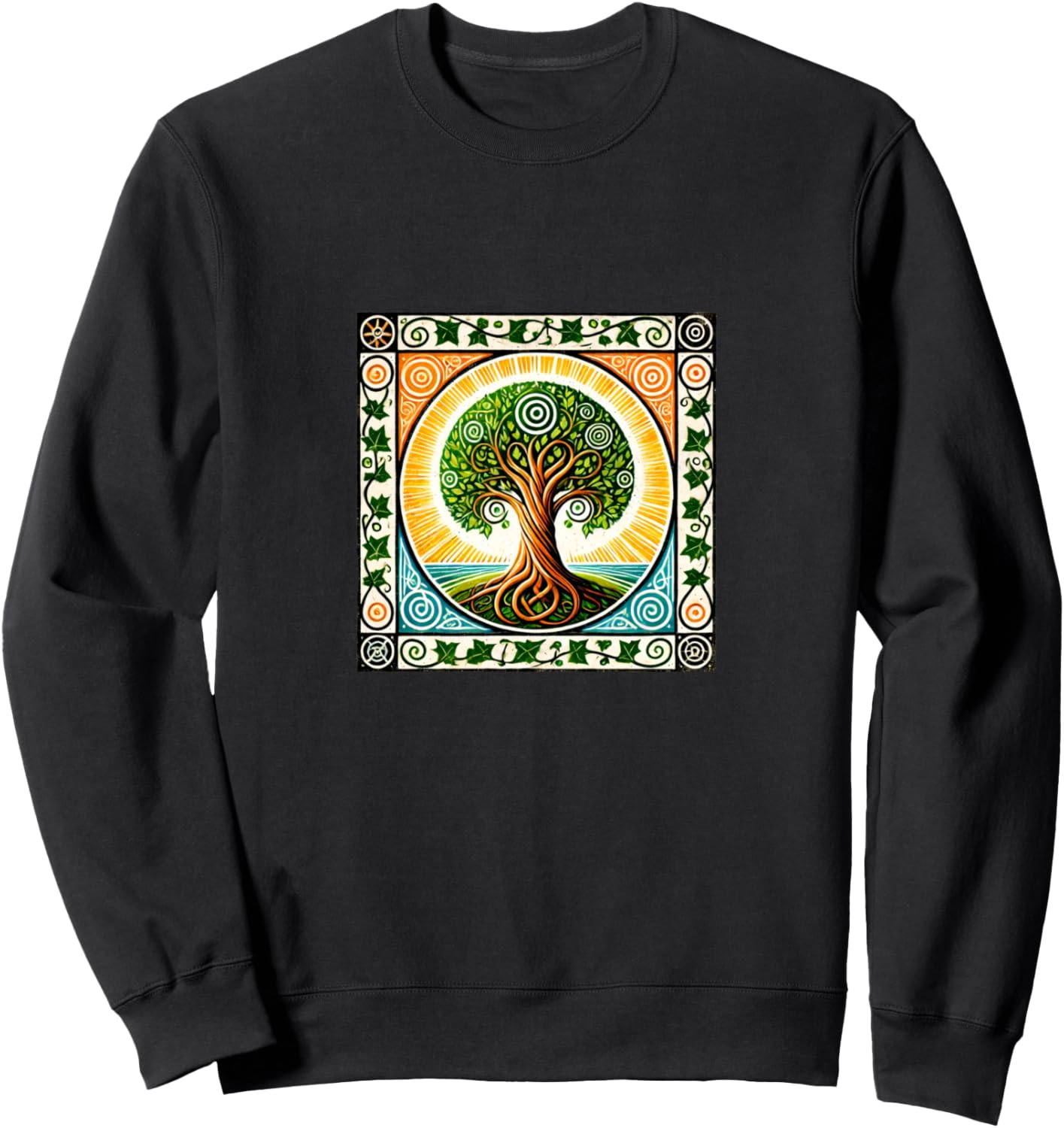 

Толстовка с изображением Древа жизни иггдрасиля в стиле модерн Vintage Tree Lovers Snugg, черный