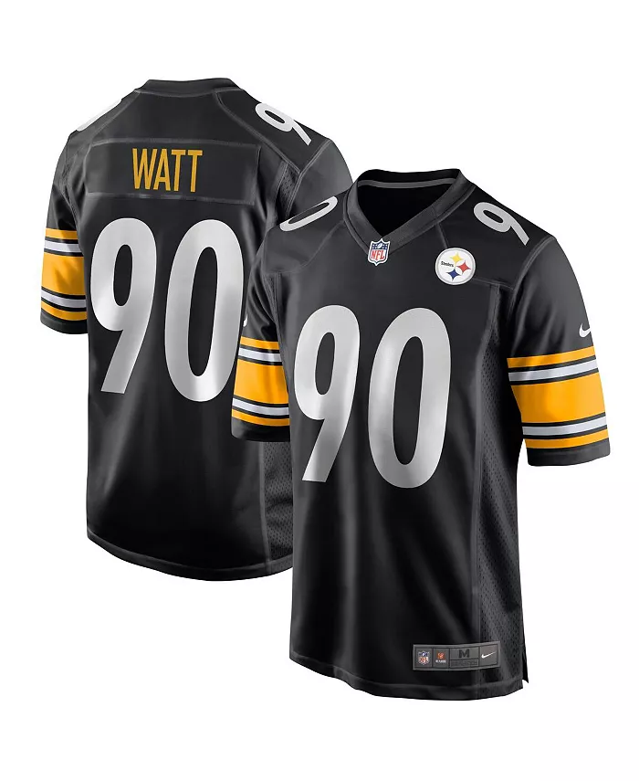 

Мужская игровая футболка T.J. Watt Pittsburgh Steelers Nike, белый