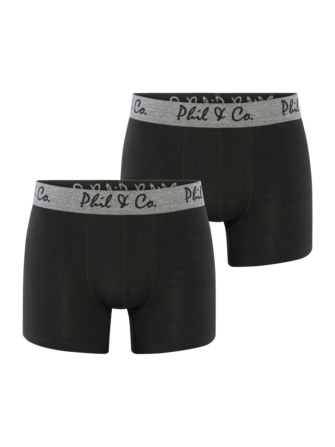 

Боксеры Phil & Co Berlin Retroshorts 2-Pack Jersey, черный