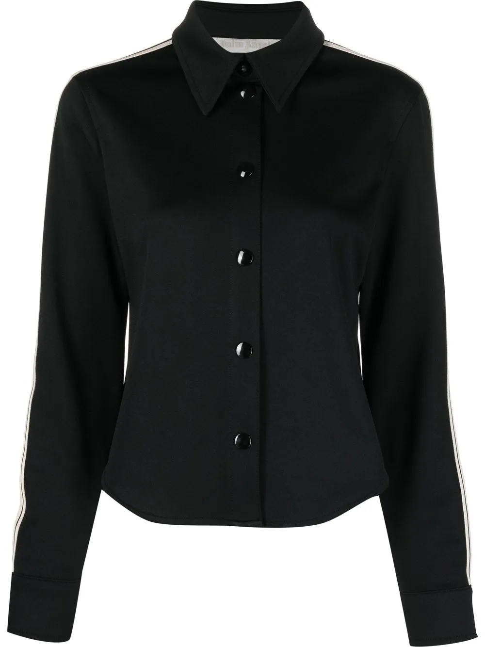 

Рубашка с отделкой в полоску PALM ANGELS, черный