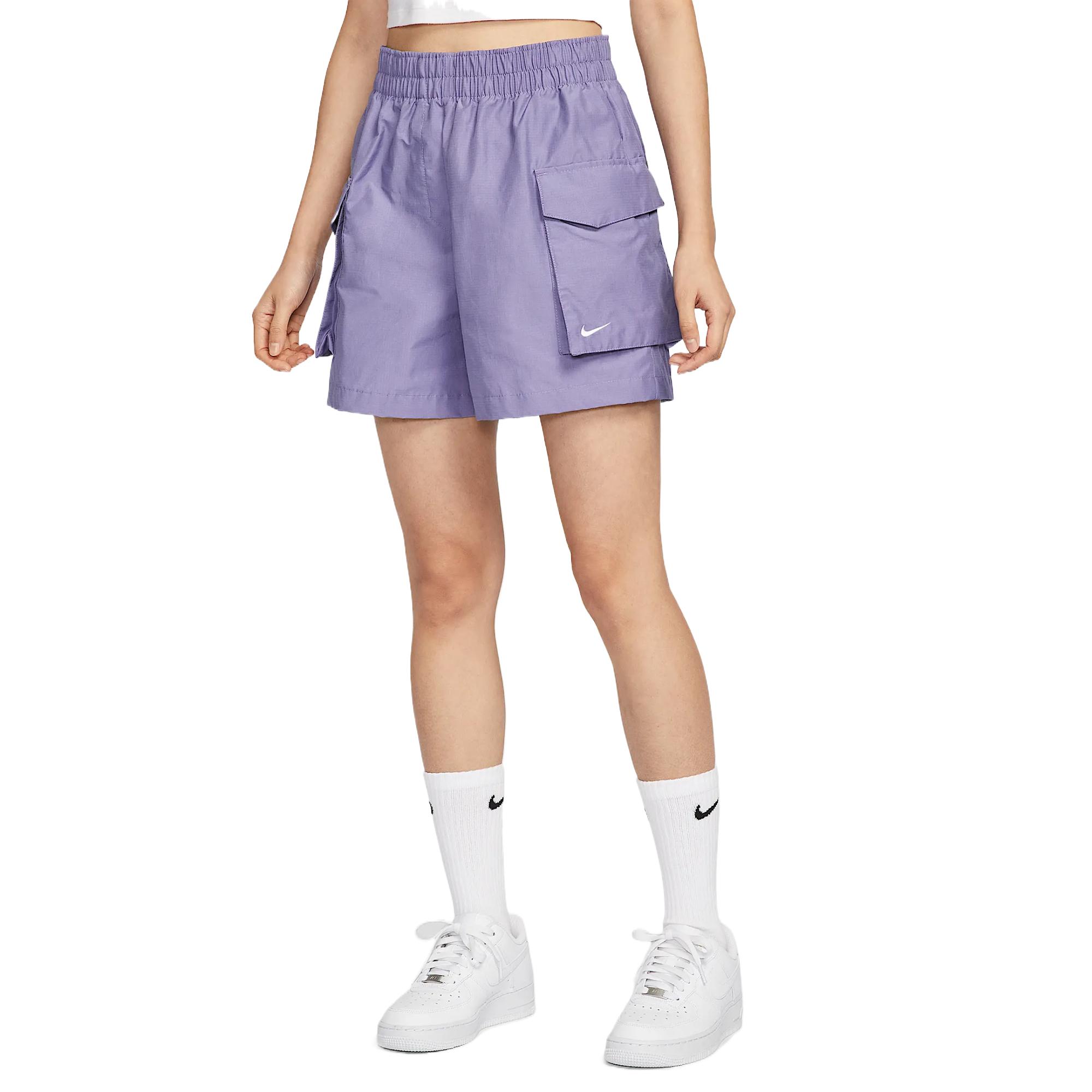 Nike Спортивные карго-шорты женские Soft Purple — фото 4