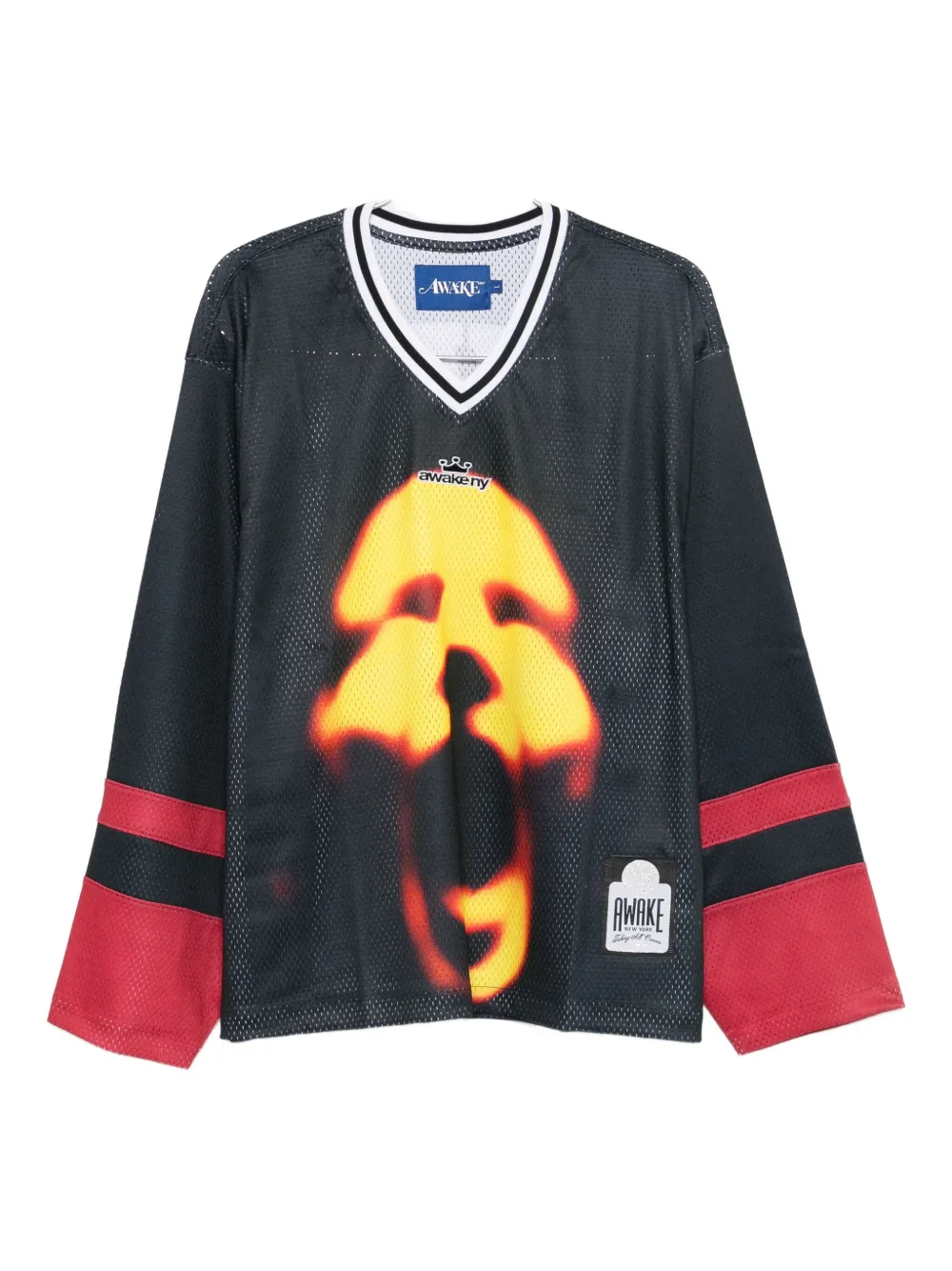 

Лонгслив с принтом лица Awake Ny, черный