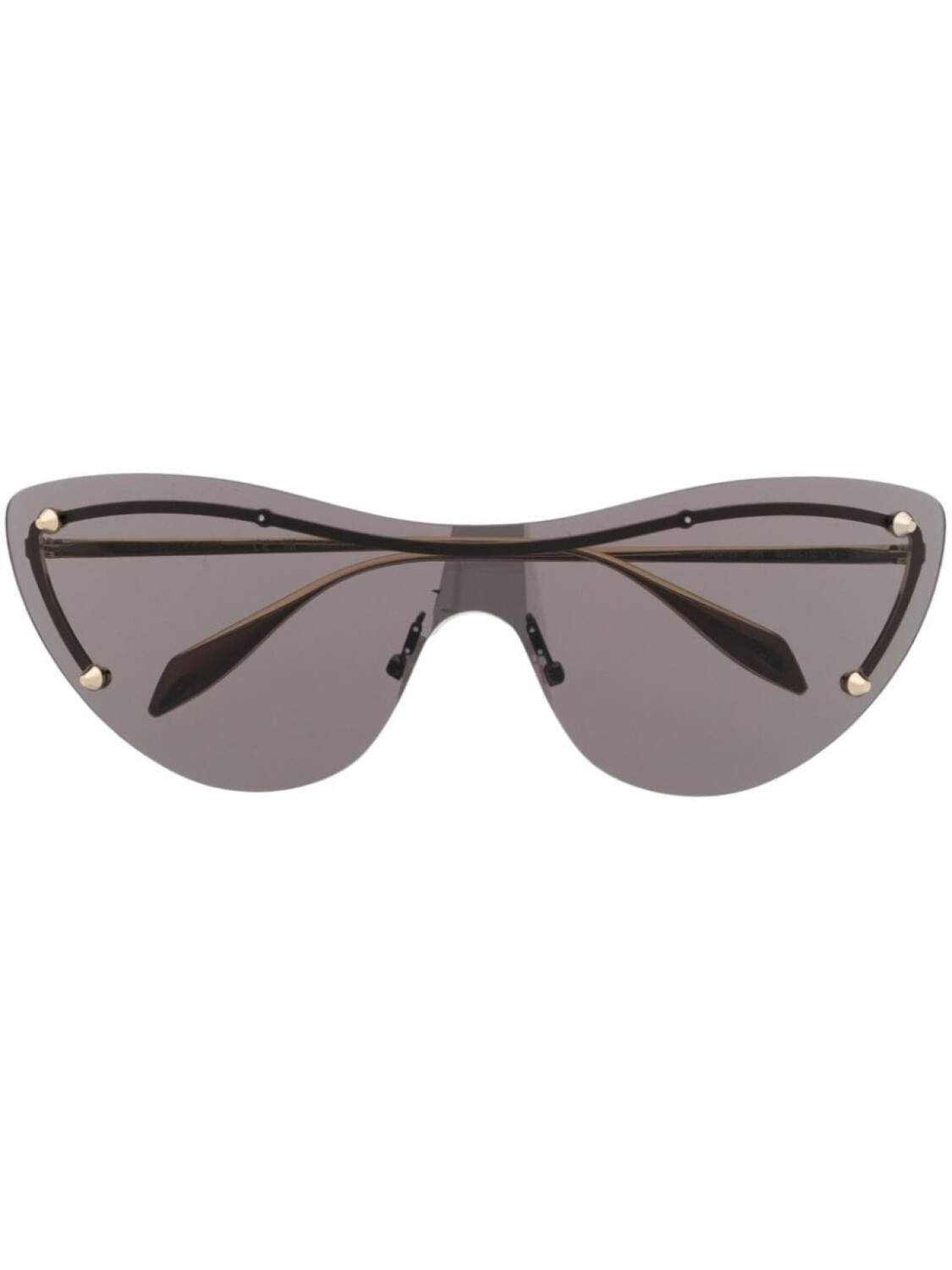 

Alexander McQueen Eyewear солнцезащитные очки с заклепками-шипами, золотистый