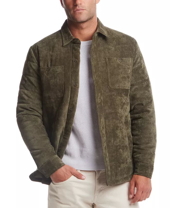 

Мужская вельветовая стеганая куртка на пуговицах спереди Weatherproof Vintage, зеленый