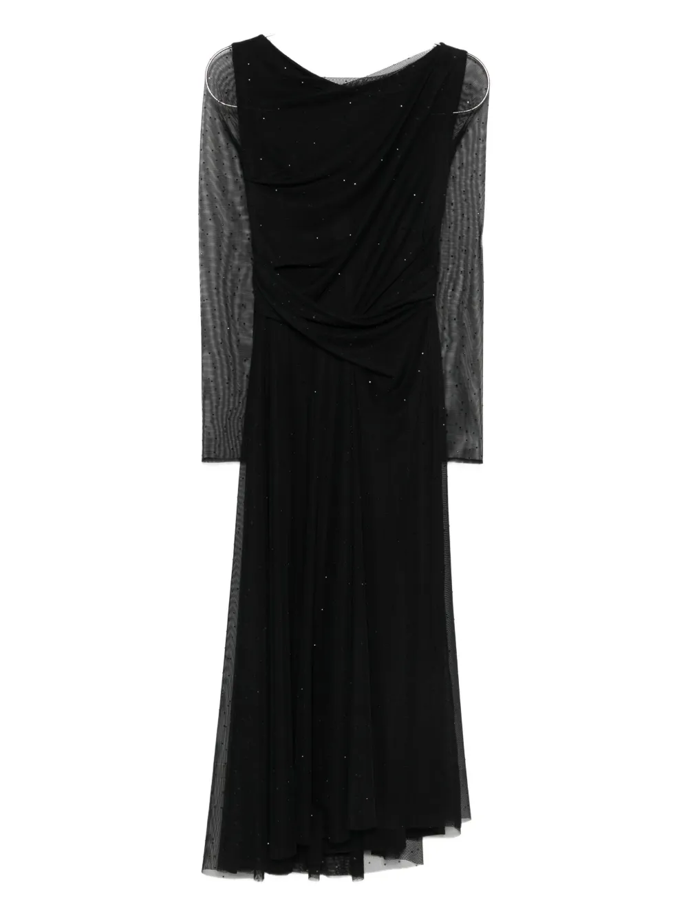 

Декорированное платье миди Talbot Runhof, черный