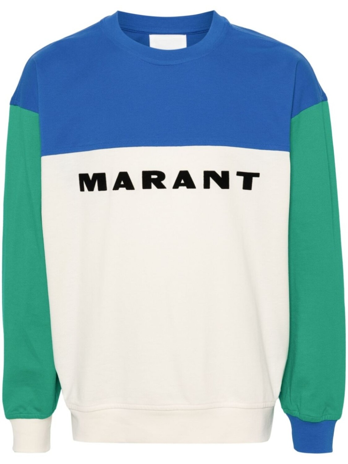 

Marant толстовка в стиле колор-блок с логотипом, синий