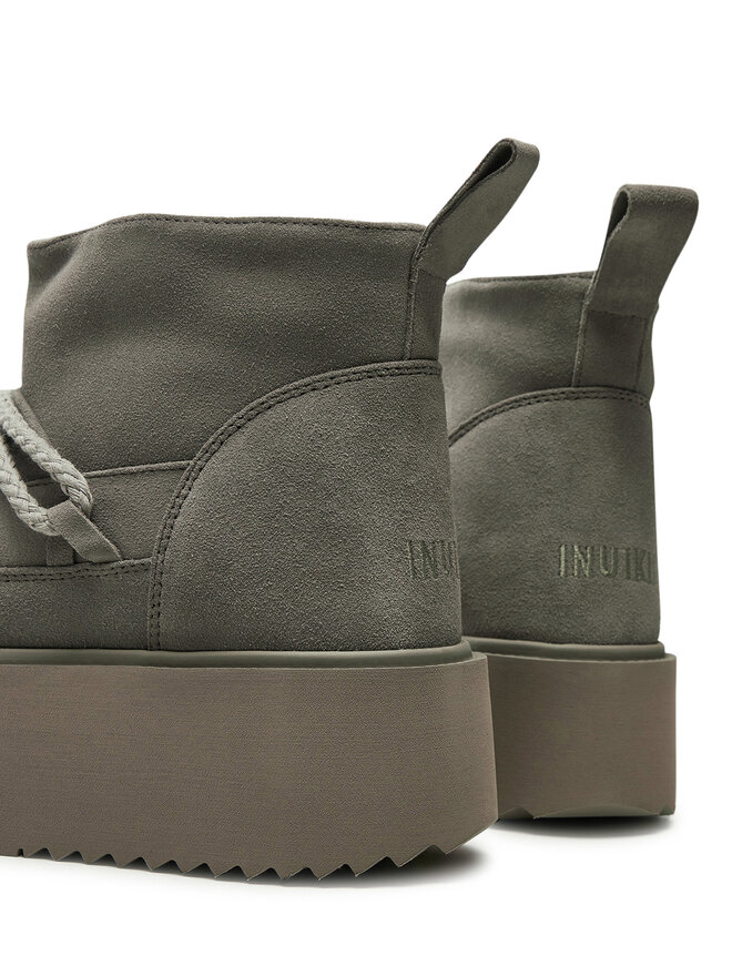 Зимние ботинки женские Inuikii Botas de nieve на платформе, серый — фото 4