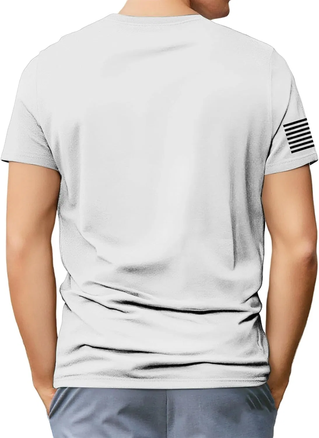 Футболка с принтом флага США, Generic, 3-gray — фото 3