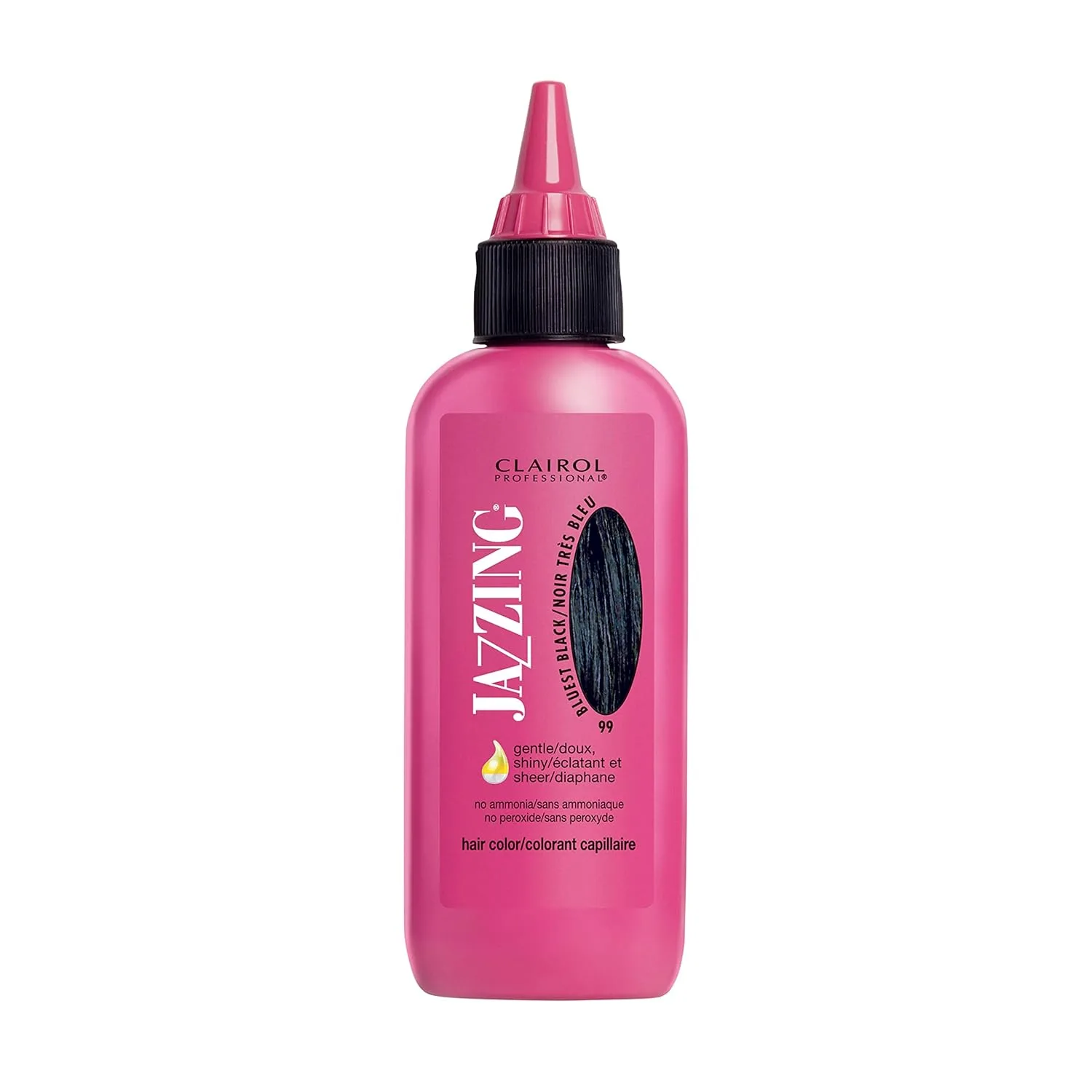 Полуперманентная краска для волос Clairol Professional Jazzing, придающая блеск и яркость волосам любой текстуры., No.099 Bluest Black