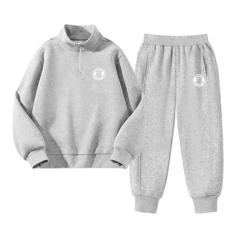 

Детская спортивная одежда Casual Stand Collar Moderate WARRIOR, светло-heather серый/shield k-серый/shield k