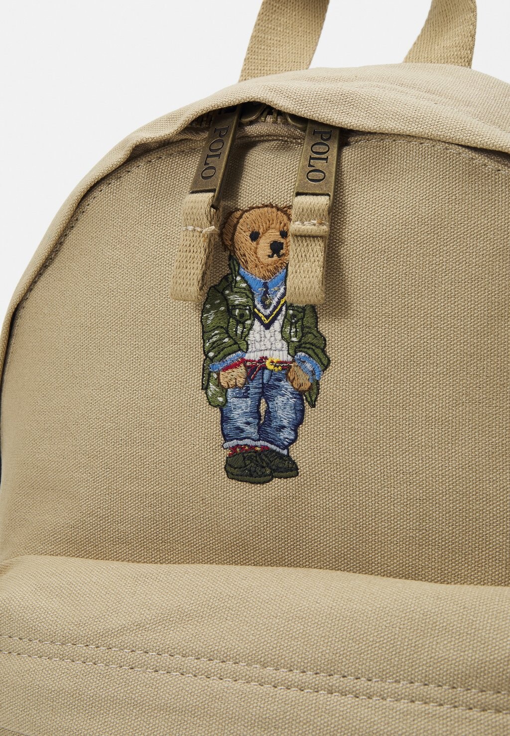 Рюкзак BEAR BACKPACK UNISEX Polo Ralph Lauren, холщовый, цвет coastal beige — фото 4