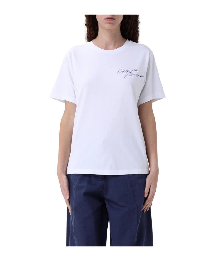 

Стильная футболка с логотипом и короткими рукавами. Emporio Armani, белый