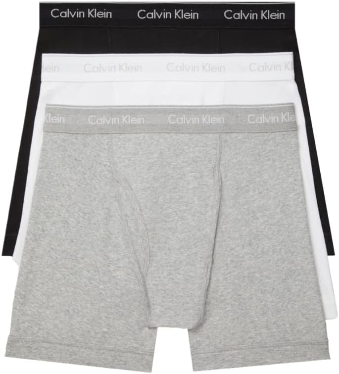 

Комплект из 3 мужских боксеров Calvin Klein Cotton Classics, Black, Grey Heather, White