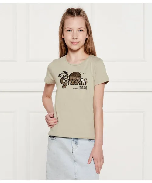 

Футболка Regular fit Guess, зеленый