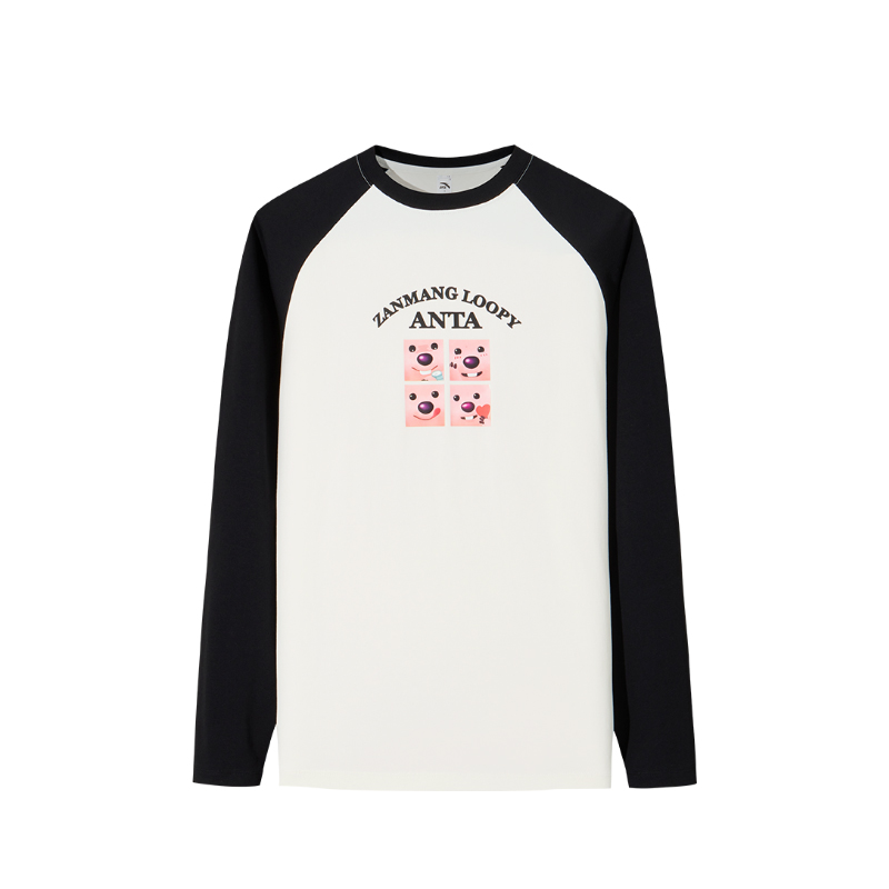 

Женская футболка с длинными рукавами ANTA, белый/черный