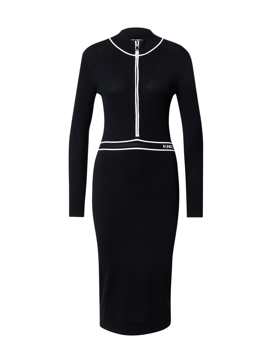 

Вязаное платье Karl Lagerfeld Knitted dress, черный
