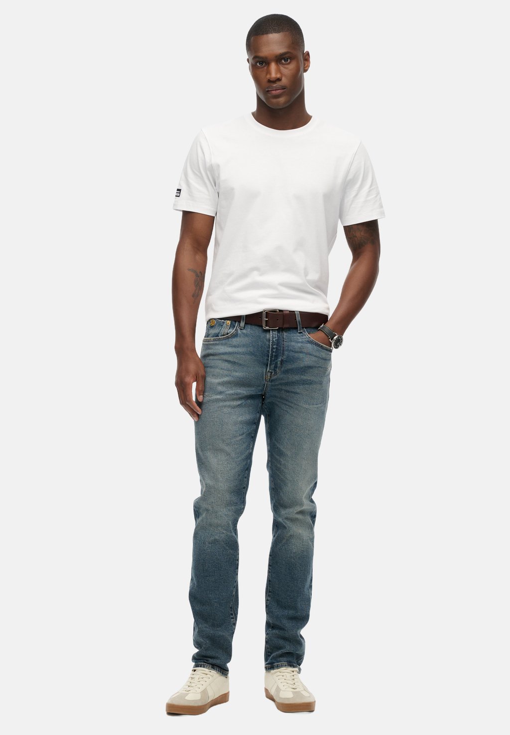 

Джинсы облегающего кроя Superdry, синий