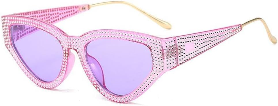 

Модные солнцезащитные очки «кошачий глаз» для женщин и мужчин, роскошные солнцезащитные очки для женщин и мужчин, очки для активного отдыха с защитой от УФ-излучения UV400 HVTVTLA, Purple