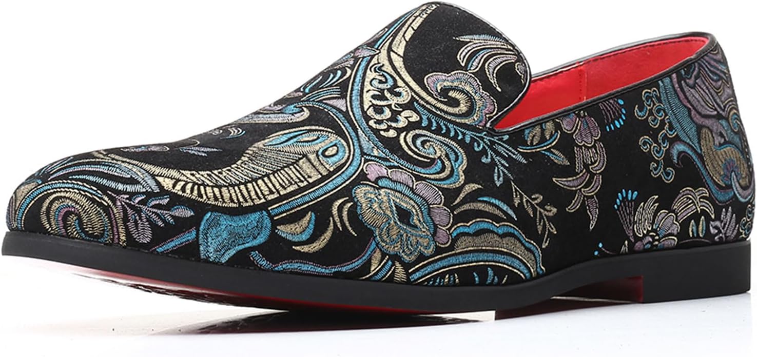 

Мужские лоферы Venshine, слипоны с блестками для свадеб, вечеринок и выпускных, черный