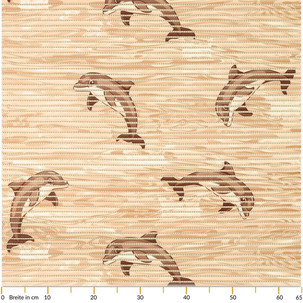 

Коврик для ванной из мягкого пенопласта, противоскользящий коврик из мягкого пенопласта, коврик для ванной комнаты, релаксация, дельфин, морской коврик для ванной, бежевый, ширина 65 см, длина 280 см Sonstige