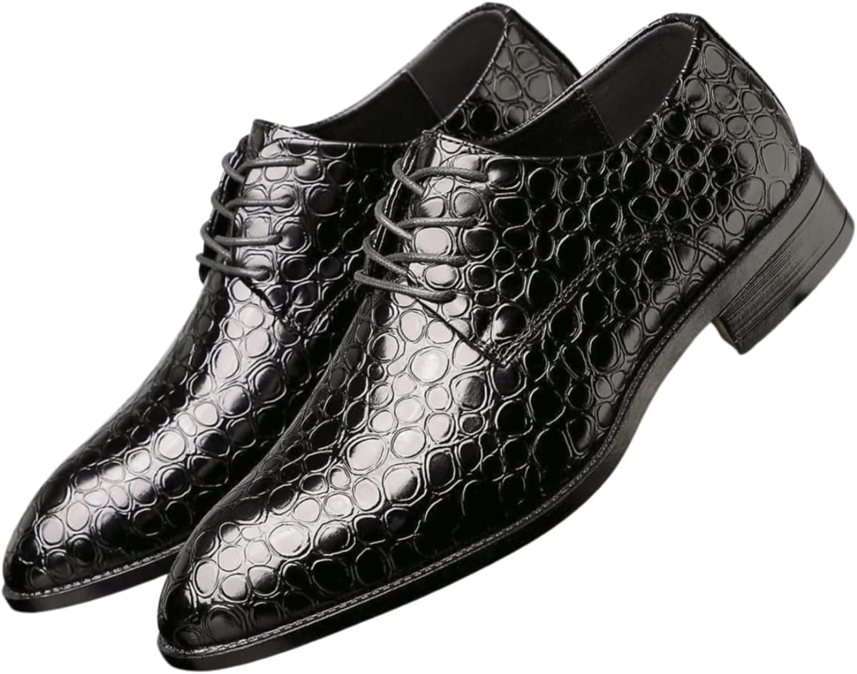 

Мужские кожаные туфли на шнуровке Santimon, уникальные модные оксфорды для повседневного и делового образа, черный