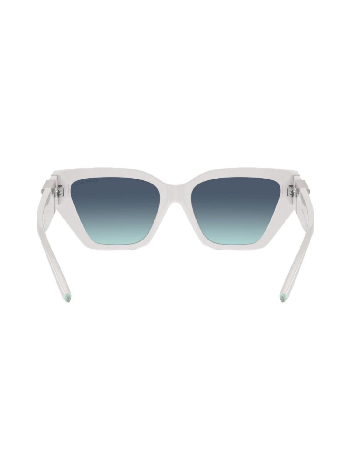 Tiffany & Co Eyewear солнцезащитные очки в оправе 'кошачий глаз', белый — фото 4