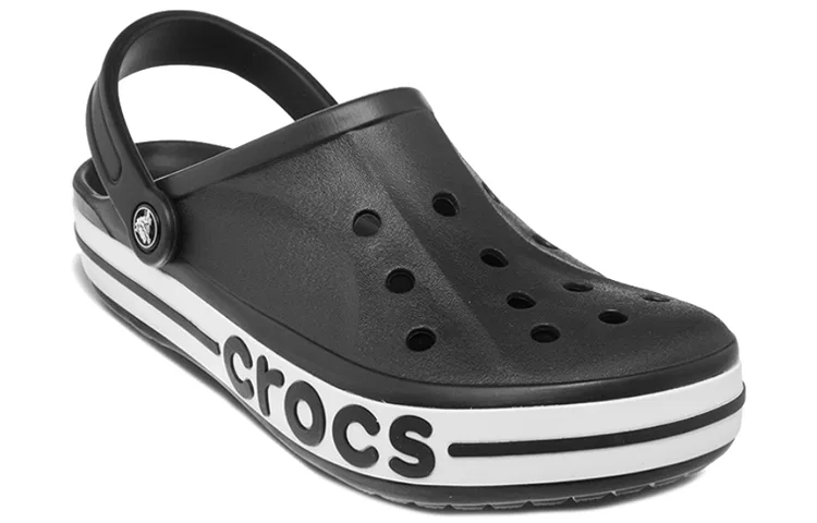 Детские сабо-клоги с регулируемой пяткой Bayaband Crocs, Black Floral Size — фото 4