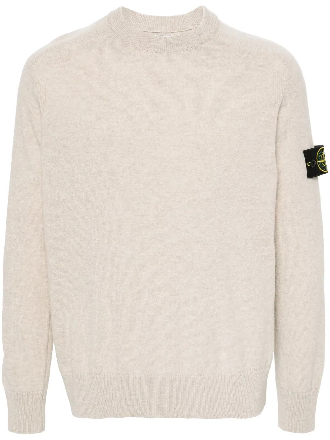 Свитер с компасом Stone Island, песочно-бежевый