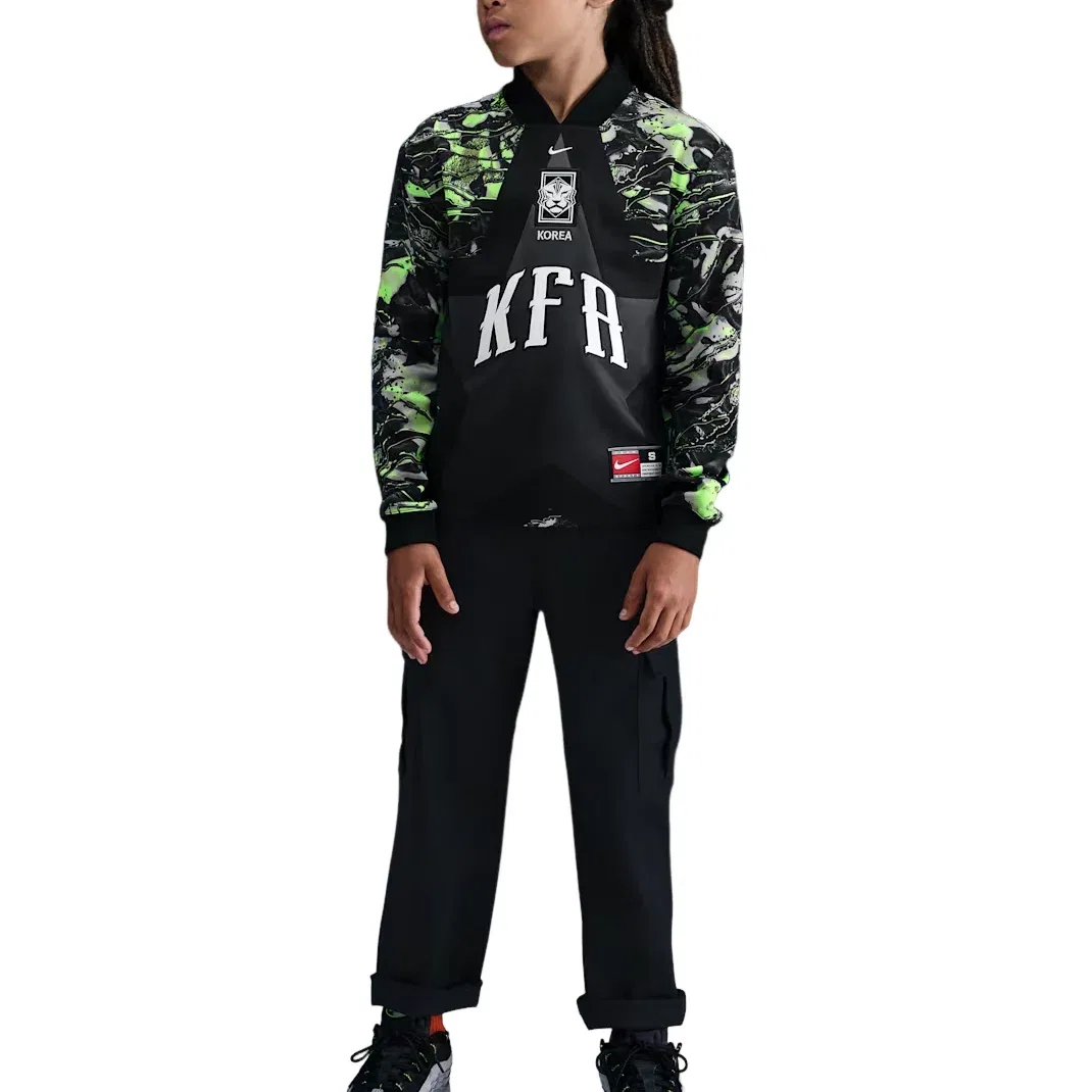 Детская футболка с длинным рукавом Nike Hollywood Keeper Dri-FIT Soccer Jersey, черный — фото 2