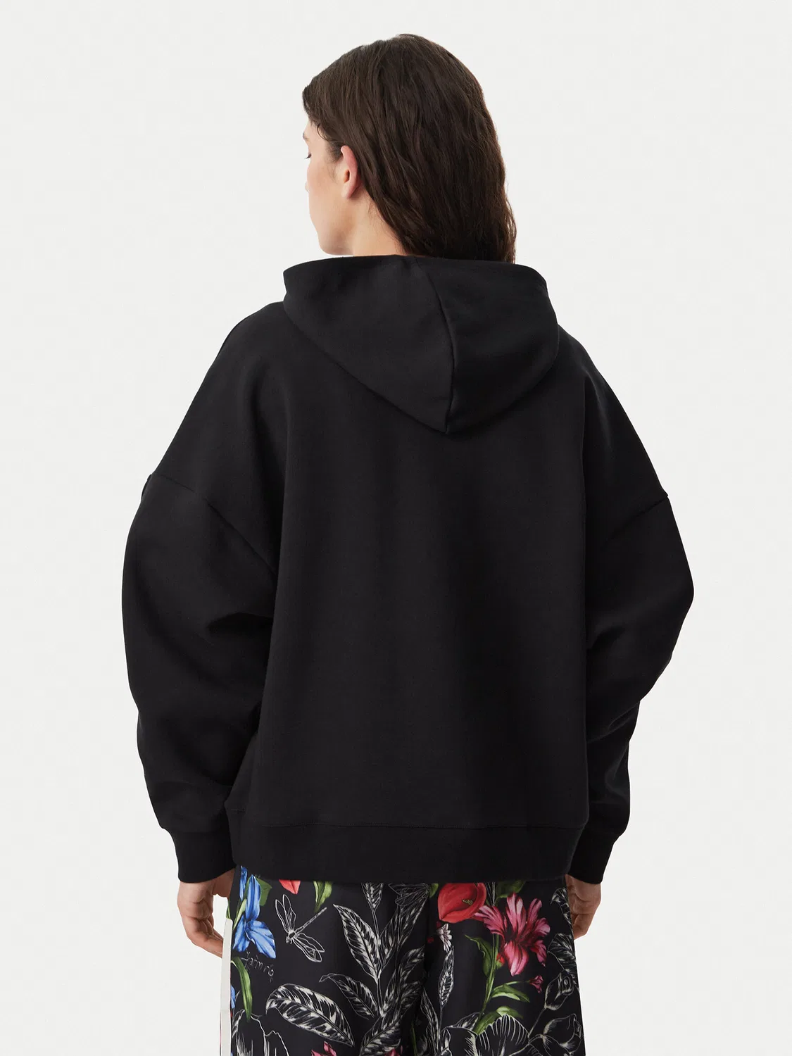 Женская толстовка стандартного кроя Farm Rio Hoodie Adidas, черный — фото 3
