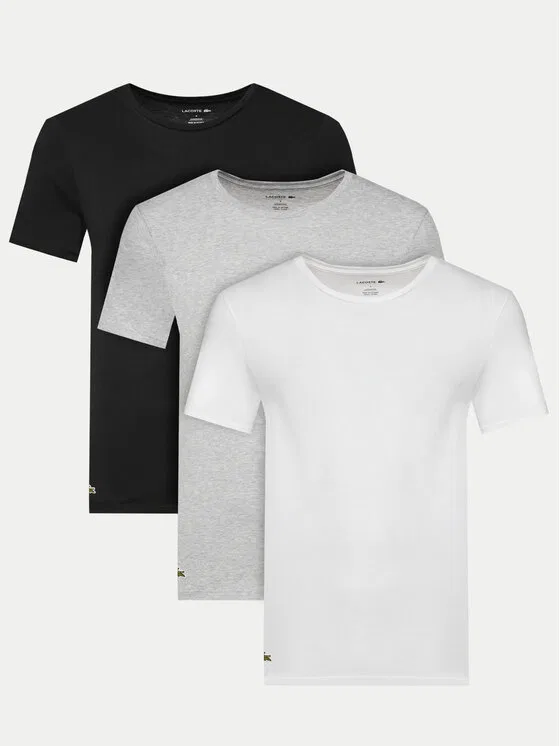 Комплект футболок Lacoste Slim Fit, 3 шт., мультиколор