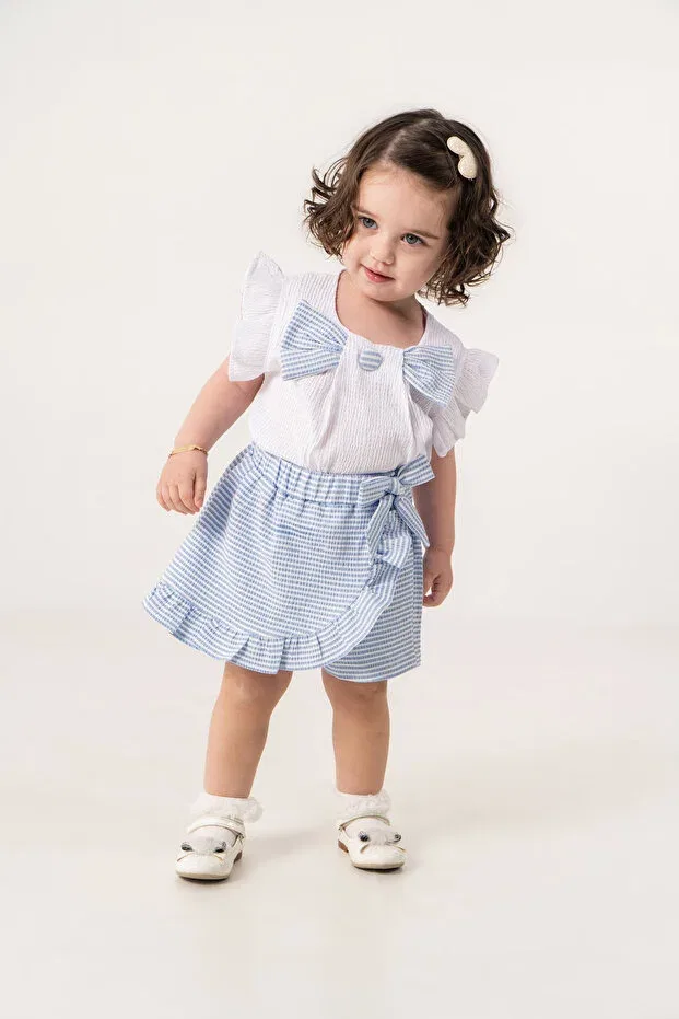 Детский комплект для девочек с принтом Glam Jnf Kids, Blue