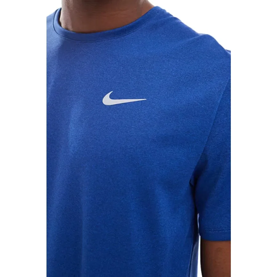 Футболка спортивная с длинным рукавом Dri-Fit Uv Miler Ss Nike, Синий — фото 3