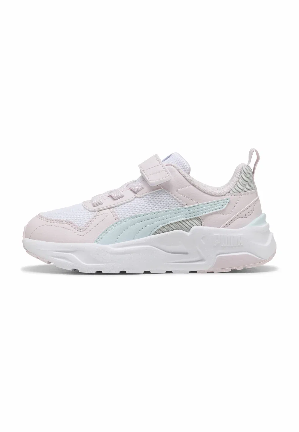 Детские туфли Trinity 2 унисекс Puma, White-Aqua Glow-Powder Pink