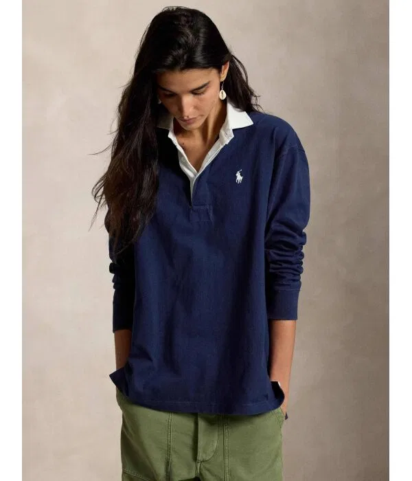 Женское поло Relaxed Fit Polo Ralph Lauren, Blu Marino