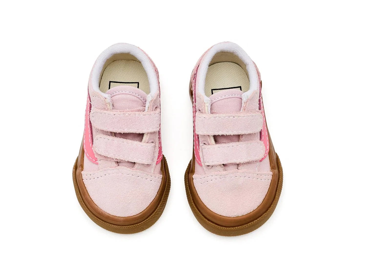 Кроссовки Old Skool V (для младенцев и малышей) Vans Kids, Gum Pale Petal Pink — фото 3