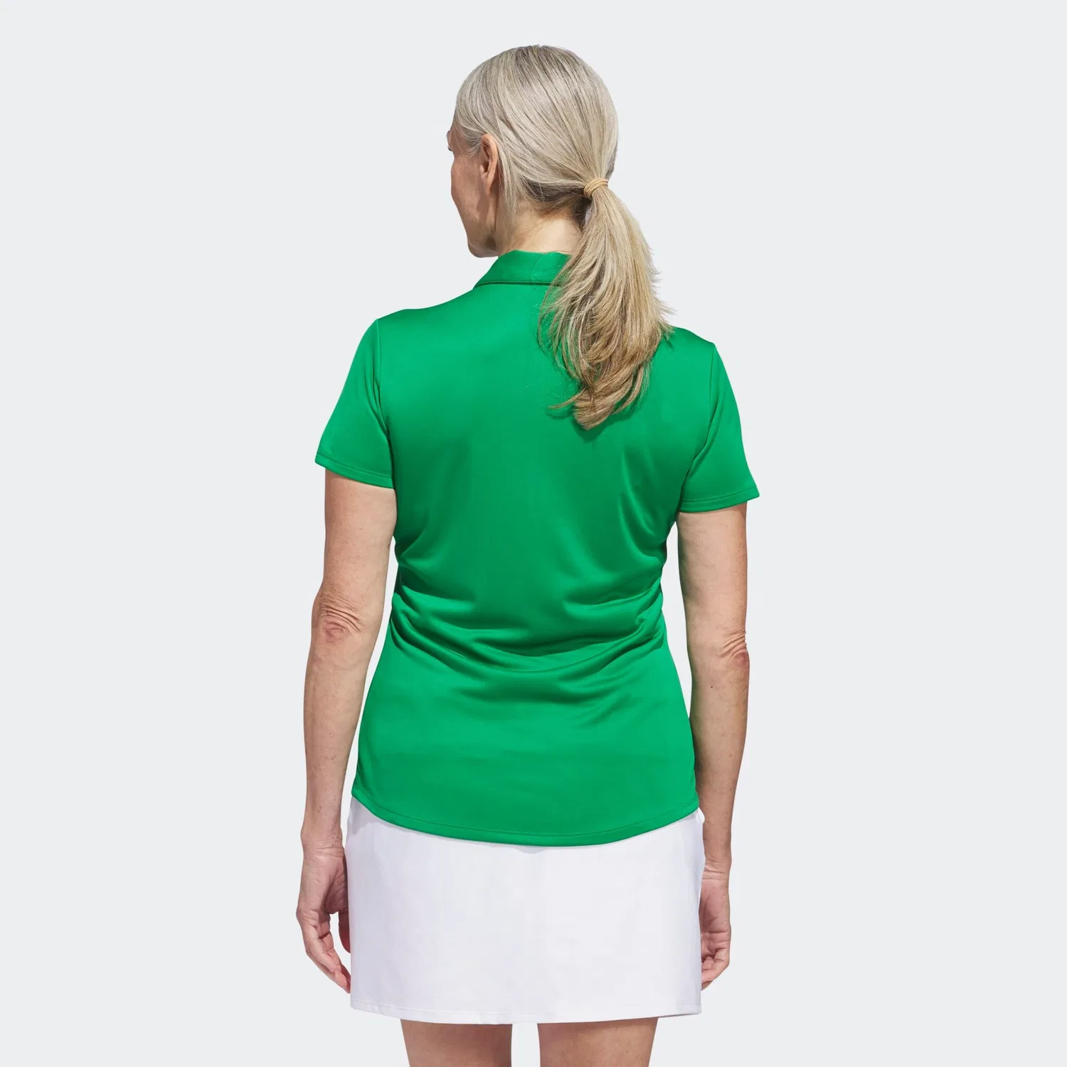 Женское поло с коротким рукавом из легкого пике Adidas Performance, Green — фото 3