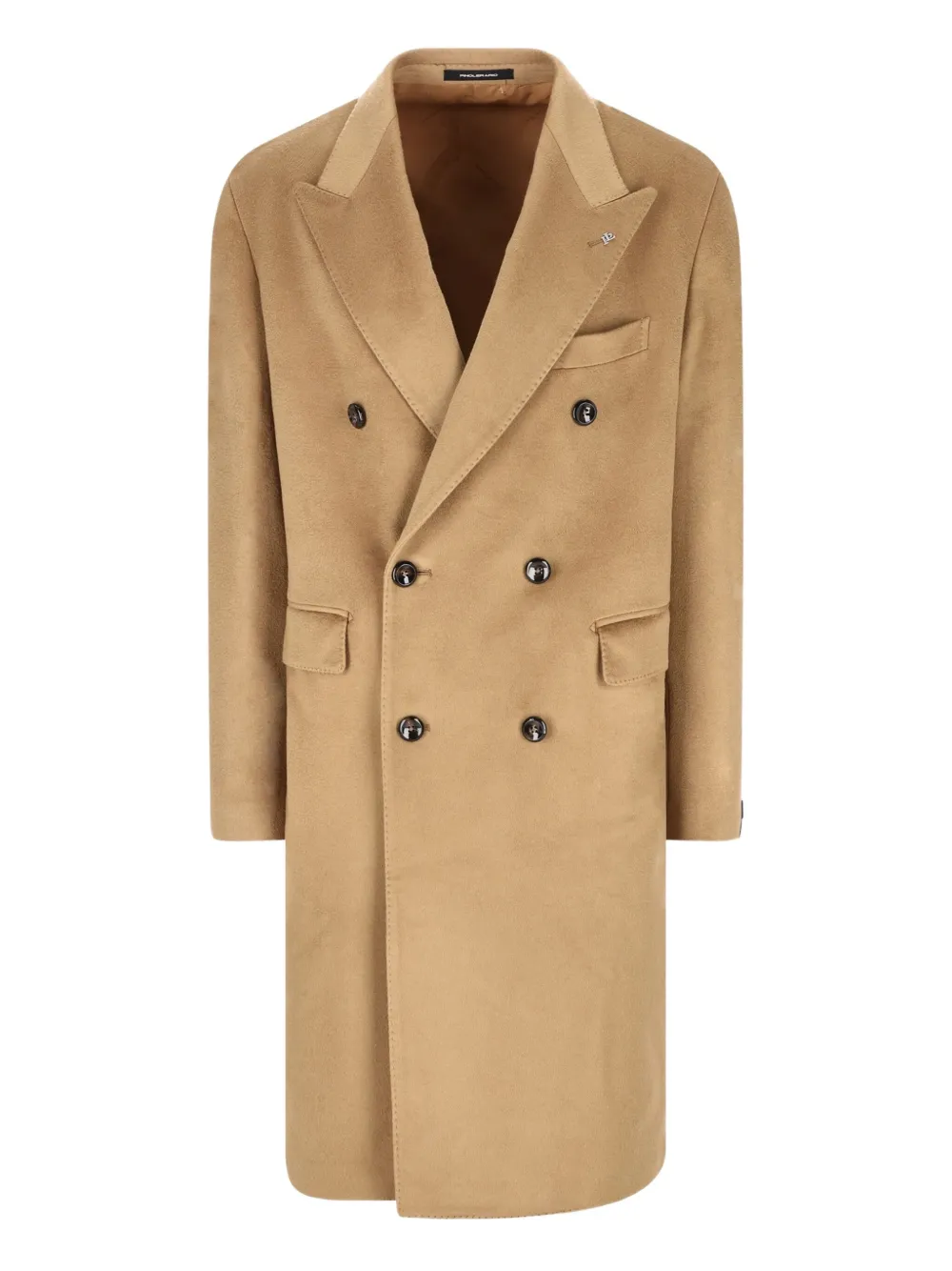 

Двубортное пальто из шерсти Tagliatore, нейтральный