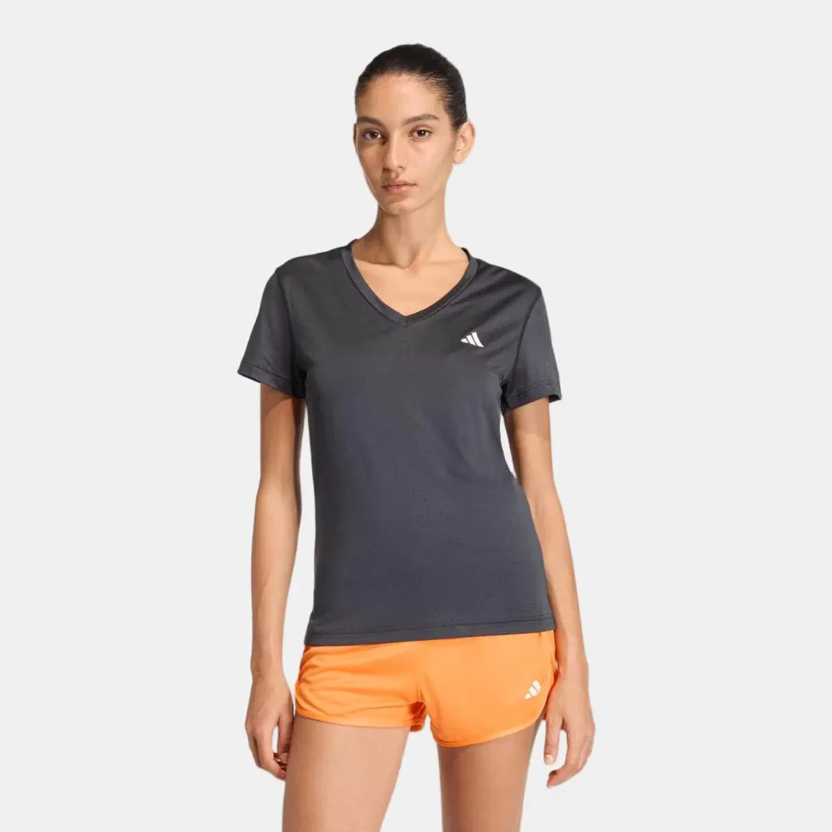 Женская футболка с V-образным вырезом Workout Essentials adidas, Черный