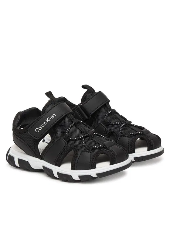Сандалии Velcro Sandal Calvin Klein, черный — фото 2