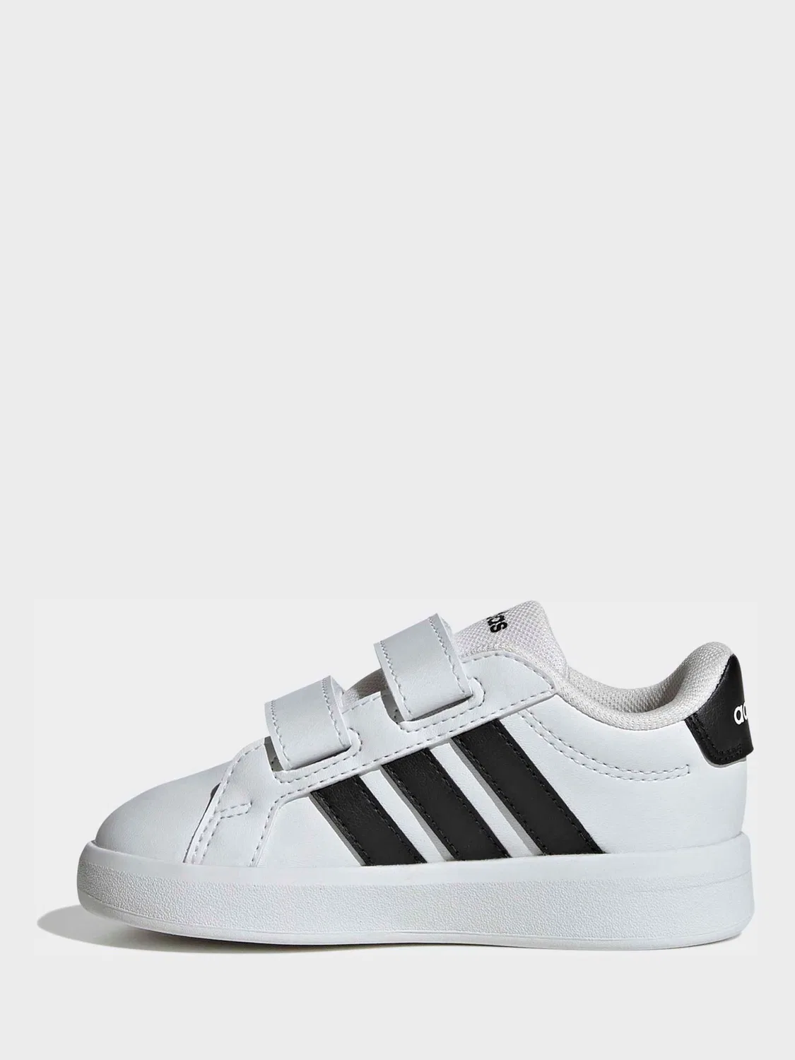 Кроссовки детские Grand Court 3.0 adidas, белый/черный — фото 2