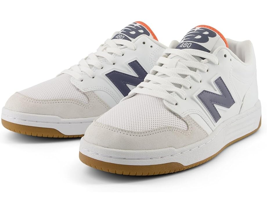 

Кроссовки New Balance BB480L v1, цвет White/Dark Arctic Grey