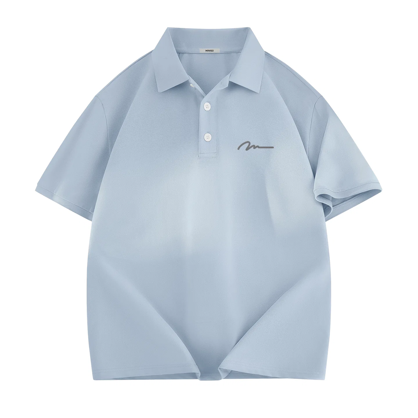 Детское поло с коротким рукавом MINISO, Haze Blue
