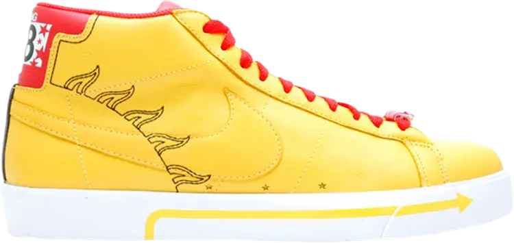

Кроссовки Nike Michael Lau x Blazer Premium SB 'China BMX', желтый