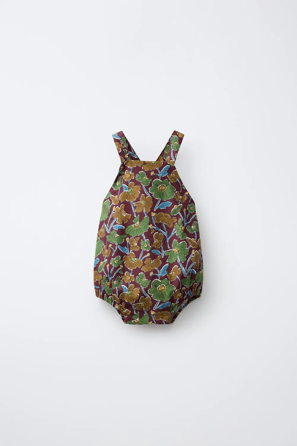 Комбинезон с цветочным принтом, изготовленный из ткани Liberty. ZARA, Multicoloured