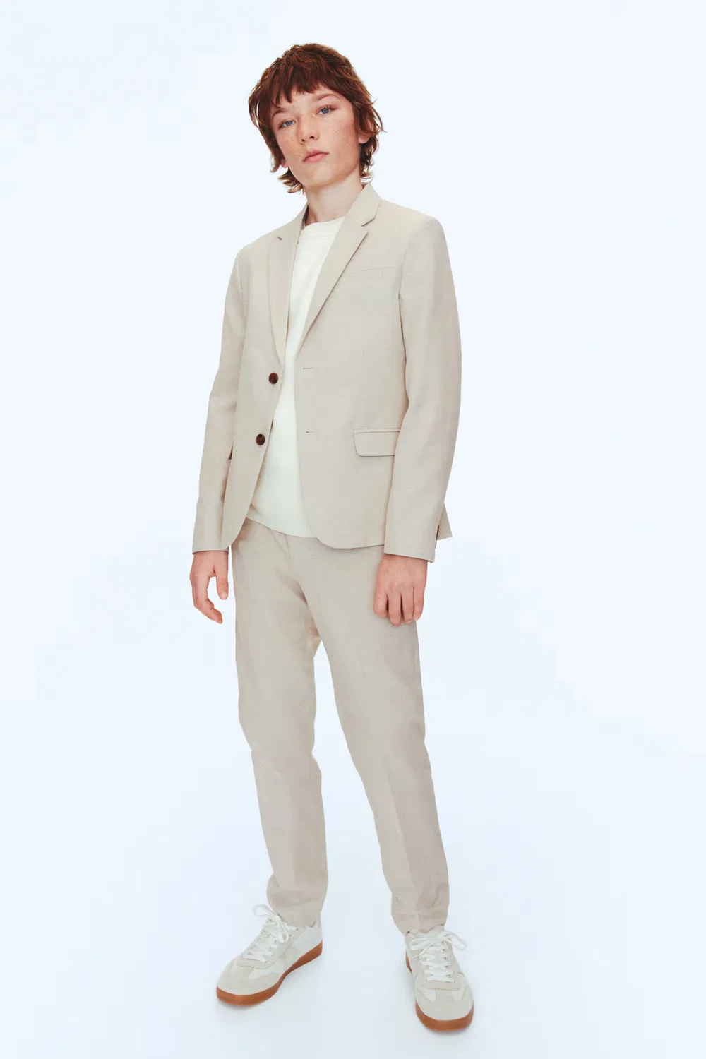 Костюм из смеси льна H&M, Hellbeige