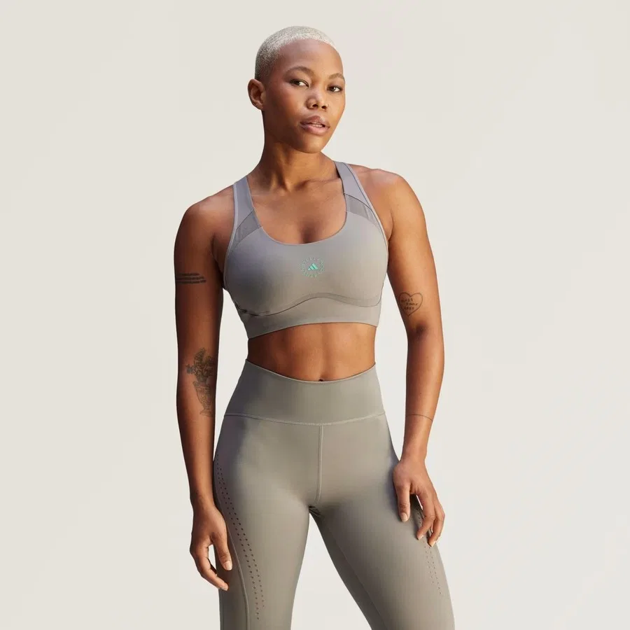 Спортивный бюстгальтер с перекрестной спинкой Truepurpose Training adidas, Серый