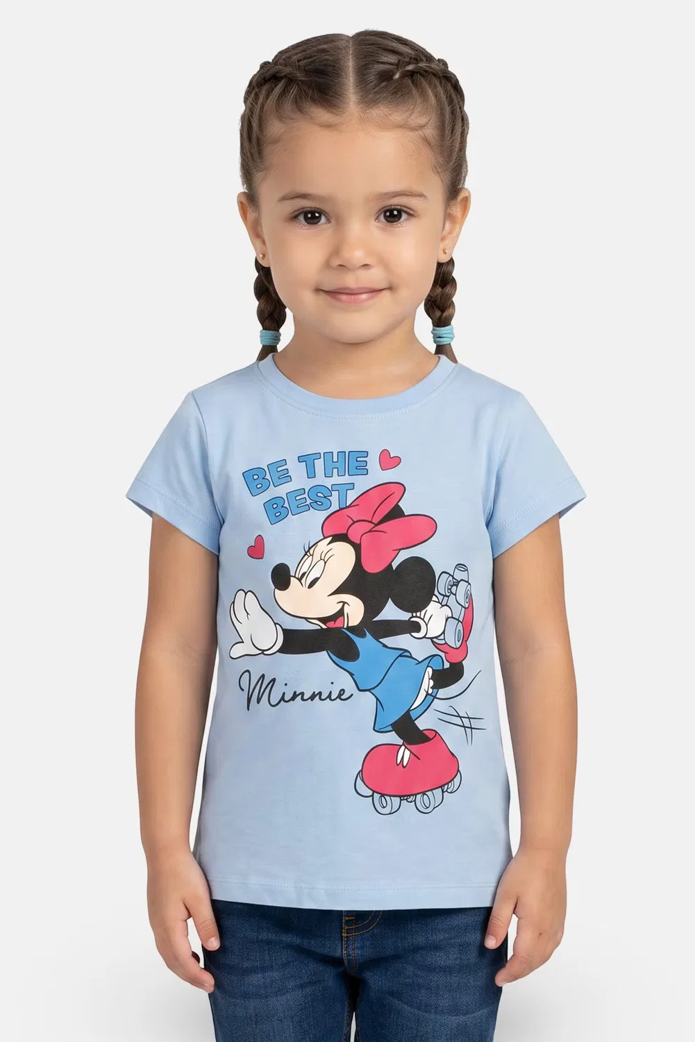 Футболка с принтом Микки Маус Disney, голубой