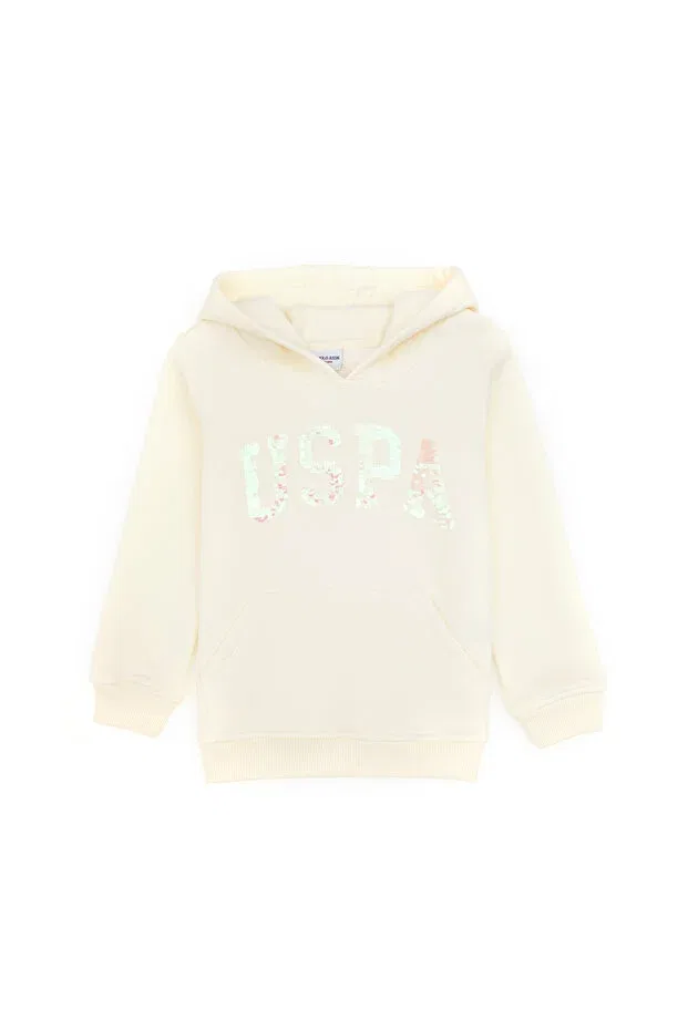 Детское для девочек свитшот с капюшоном U.S. Polo Assn., Multicolor — фото 4
